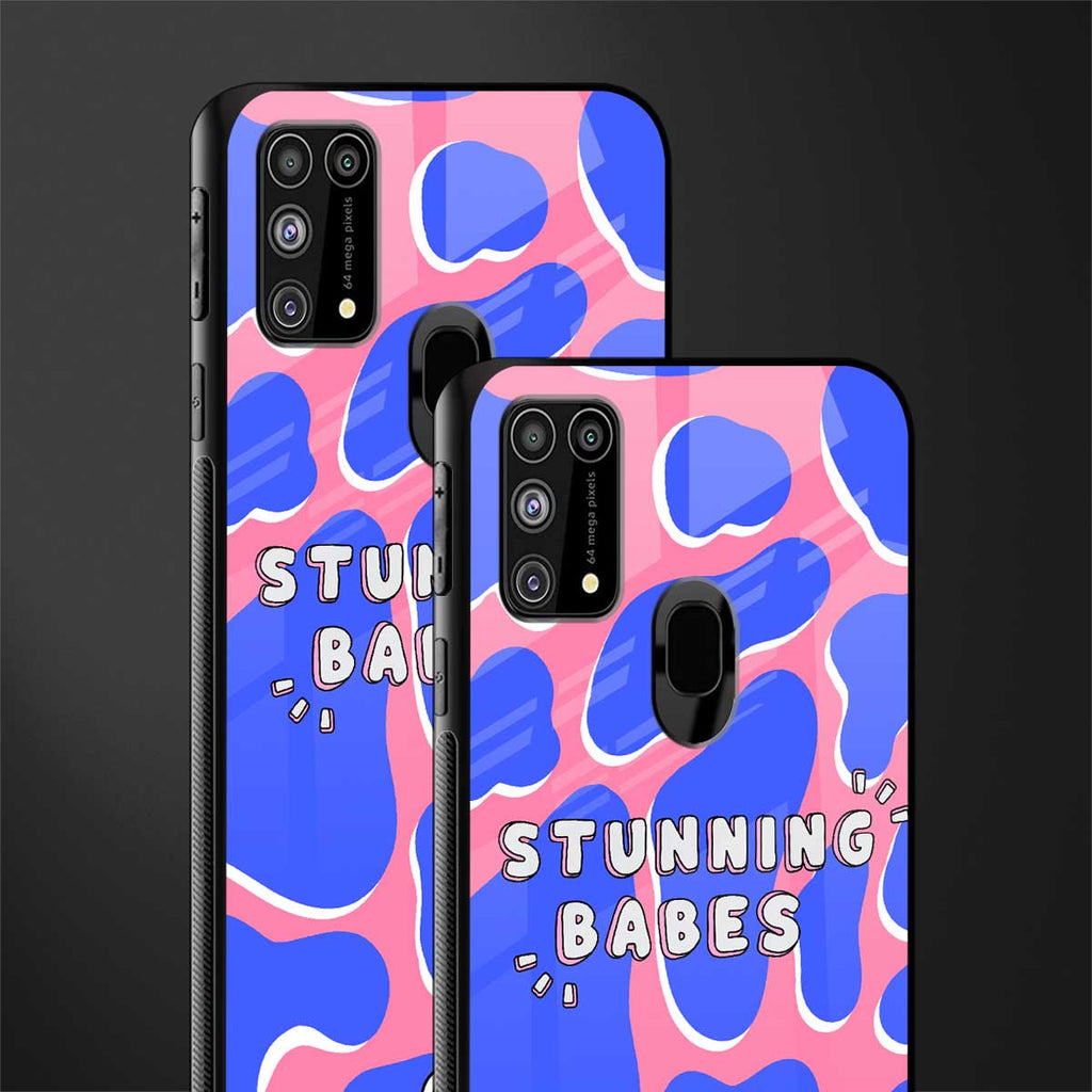 stunning babes glass case for samsung galaxy m31 image-2