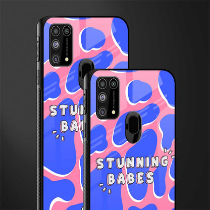stunning babes glass case for samsung galaxy m31 image-2