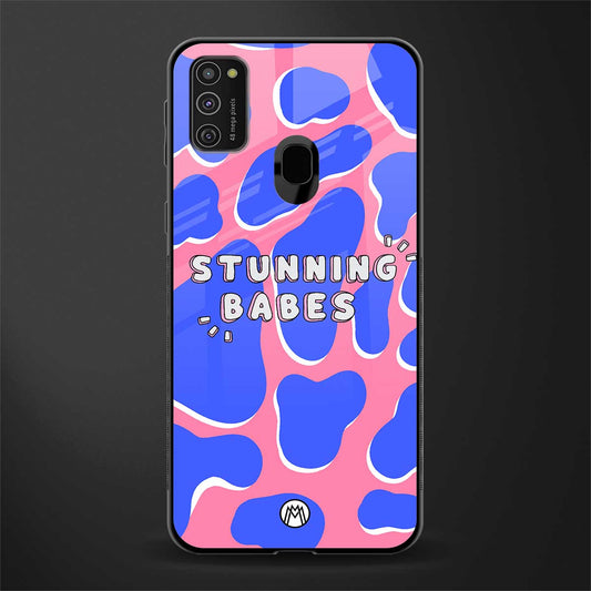 stunning babes glass case for samsung galaxy m21 image