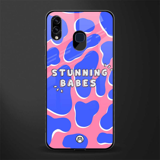 stunning babes glass case for samsung galaxy a30 image