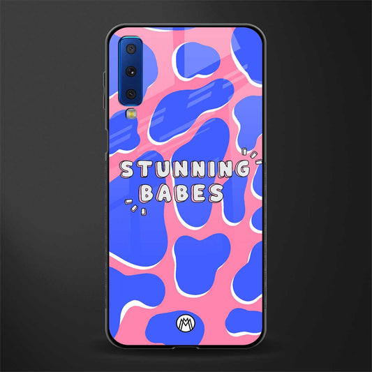 stunning babes glass case for samsung galaxy a7 2018 image