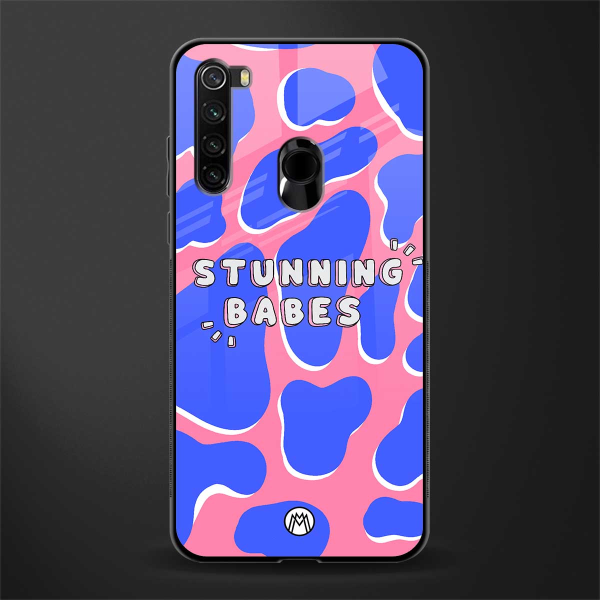 stunning babes glass case for redmi note 8 image