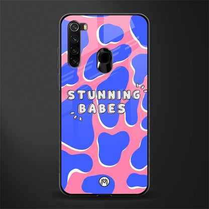 stunning babes glass case for redmi note 8 image