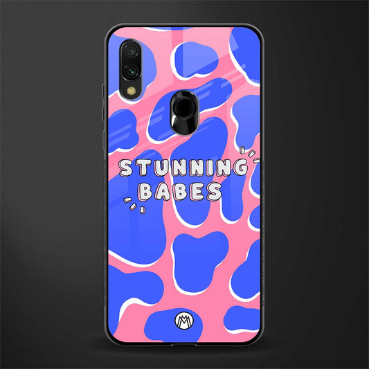 stunning babes glass case for redmi note 7 image