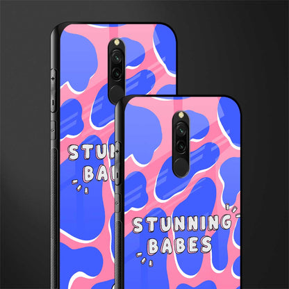 stunning babes glass case for redmi 8 image-2