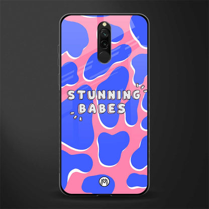 stunning babes glass case for redmi 8 image