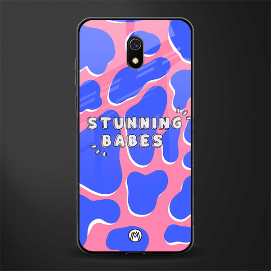 stunning babes glass case for redmi 8a image