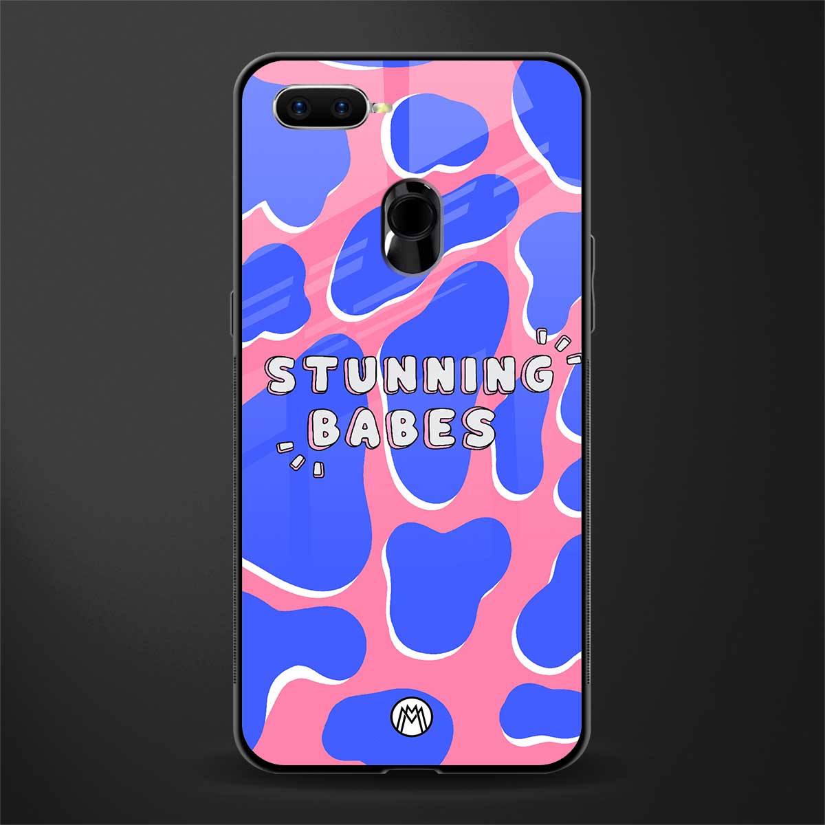 stunning babes glass case for oppo a12 image