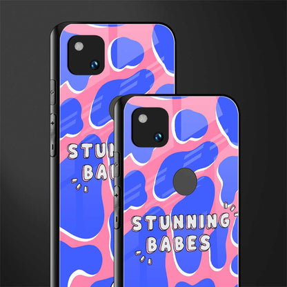 stunning babes back phone cover | glass case for google pixel 4a 4g