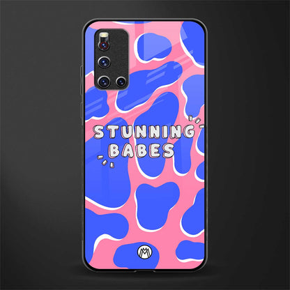 stunning babes glass case for vivo v19 image