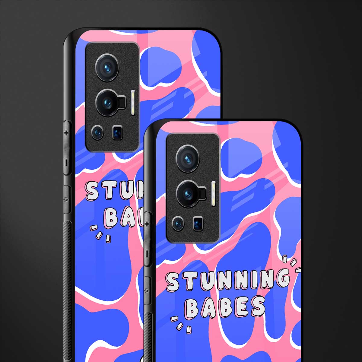 stunning babes glass case for vivo x70 pro image-2