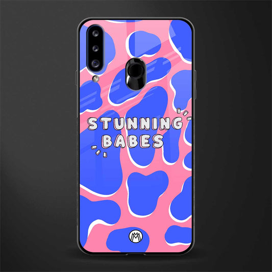 stunning babes glass case for samsung galaxy a20s image