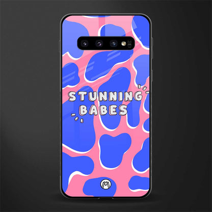 stunning babes glass case for samsung galaxy s10 image