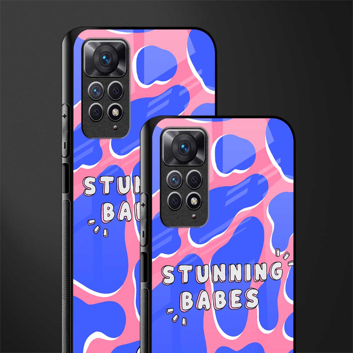 stunning babes glass case for redmi note 11 image-2