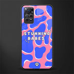 stunning babes glass case for redmi note 11 image