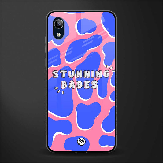 stunning babes glass case for vivo y90 image