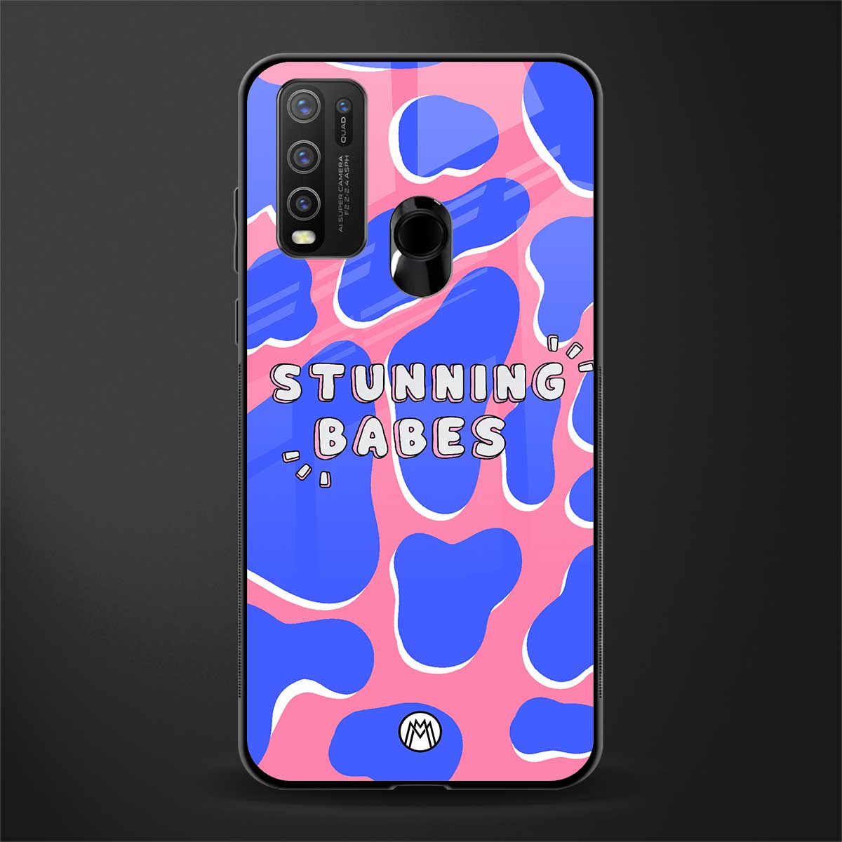 stunning babes glass case for vivo y50 image