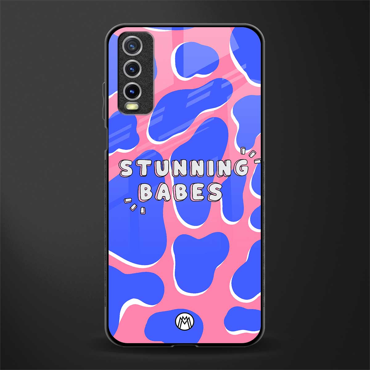 stunning babes glass case for vivo y20 image