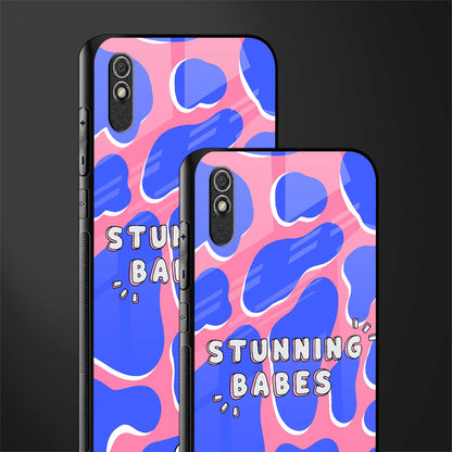 stunning babes glass case for redmi 9i image-2