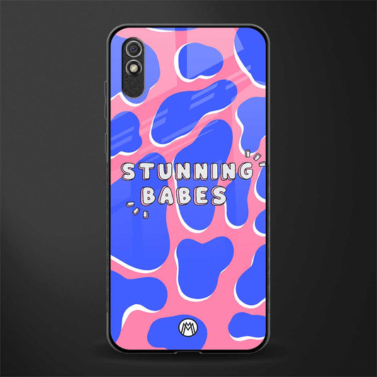 stunning babes glass case for redmi 9a image