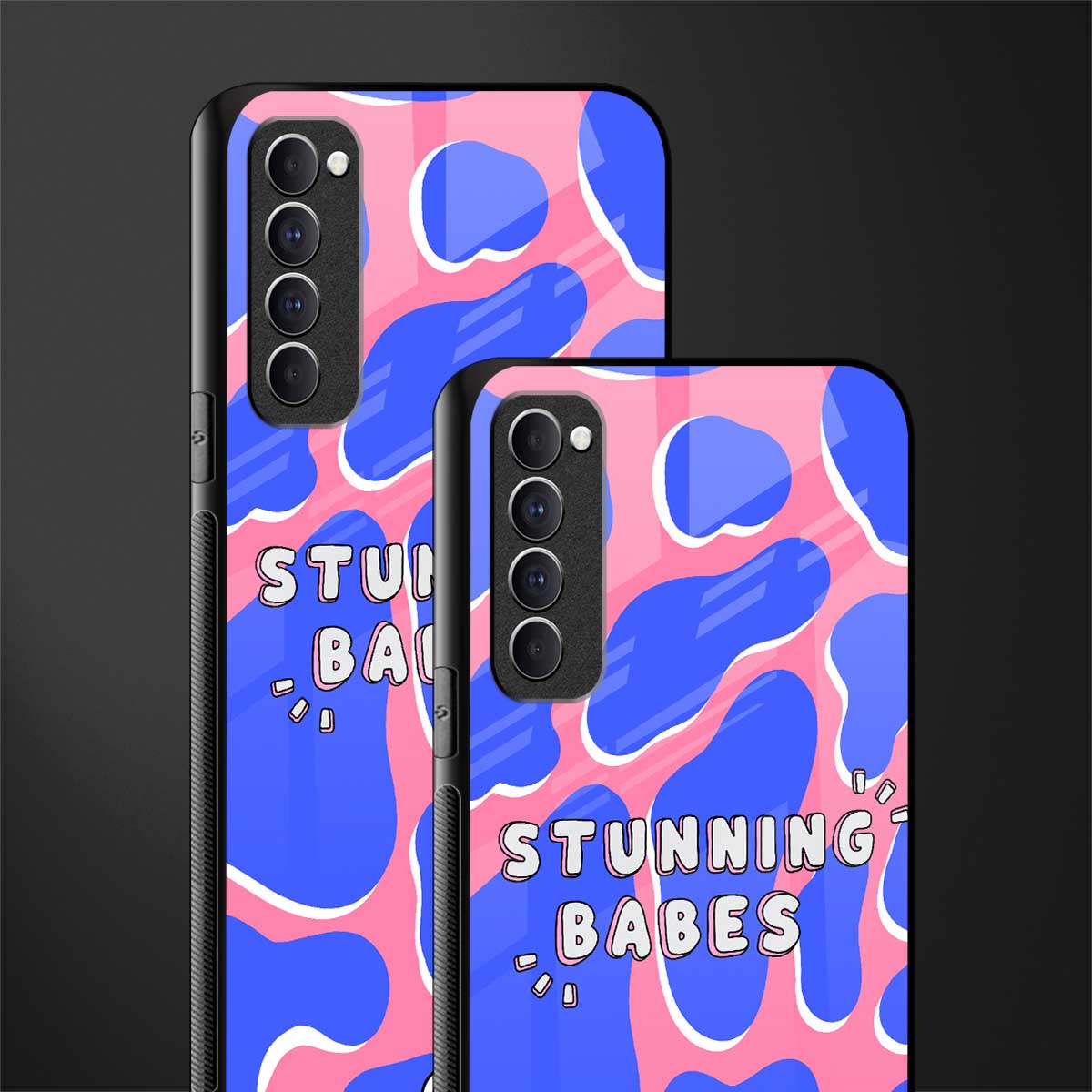 stunning babes glass case for oppo reno 4 pro image-2