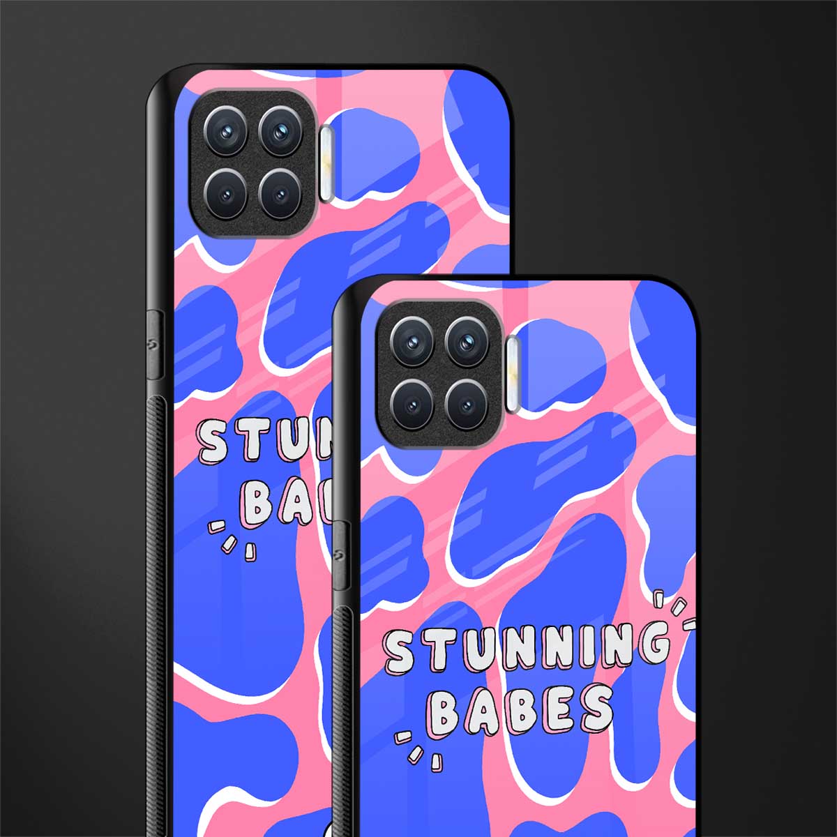 stunning babes glass case for oppo f17 pro image-2