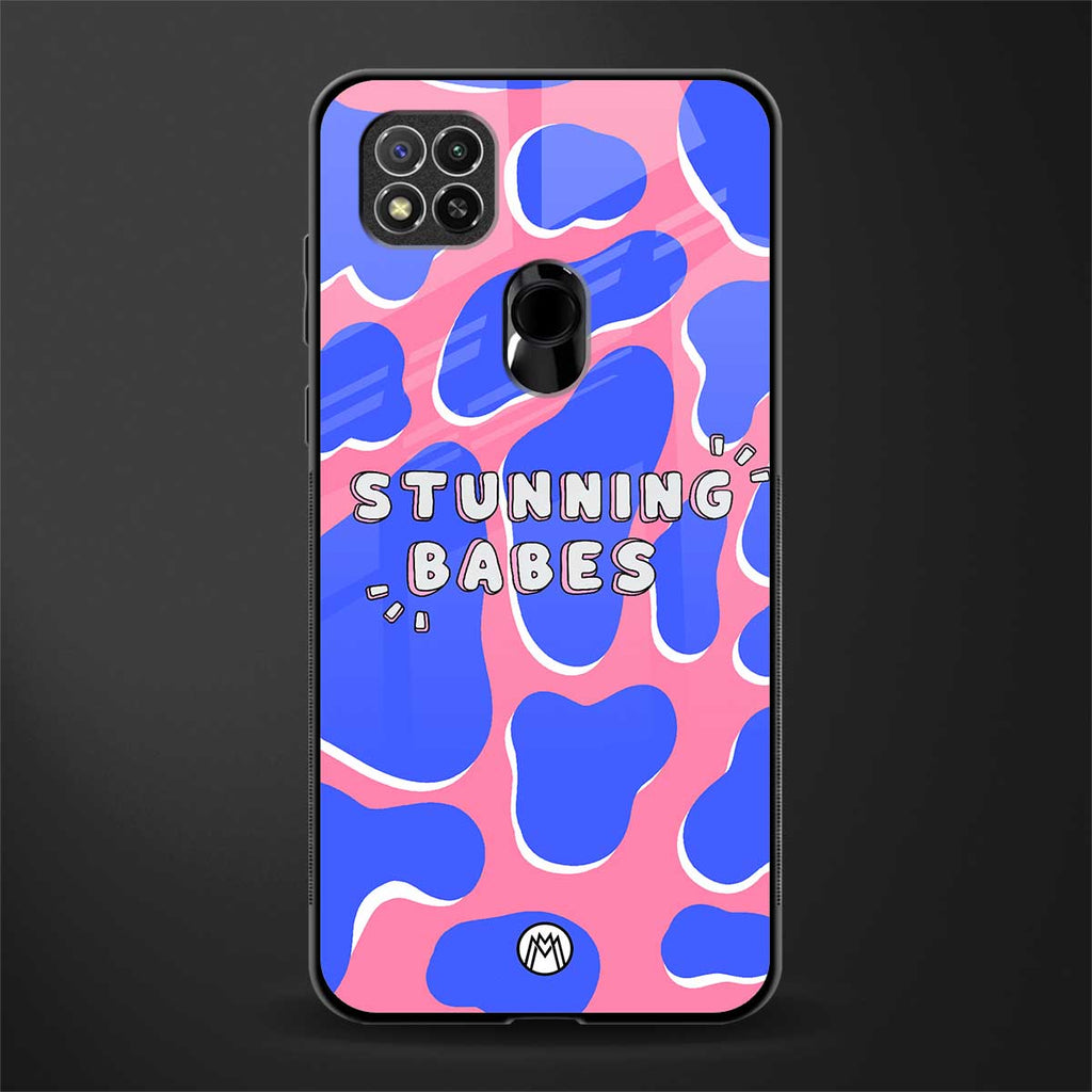 stunning babes glass case for poco c31 image