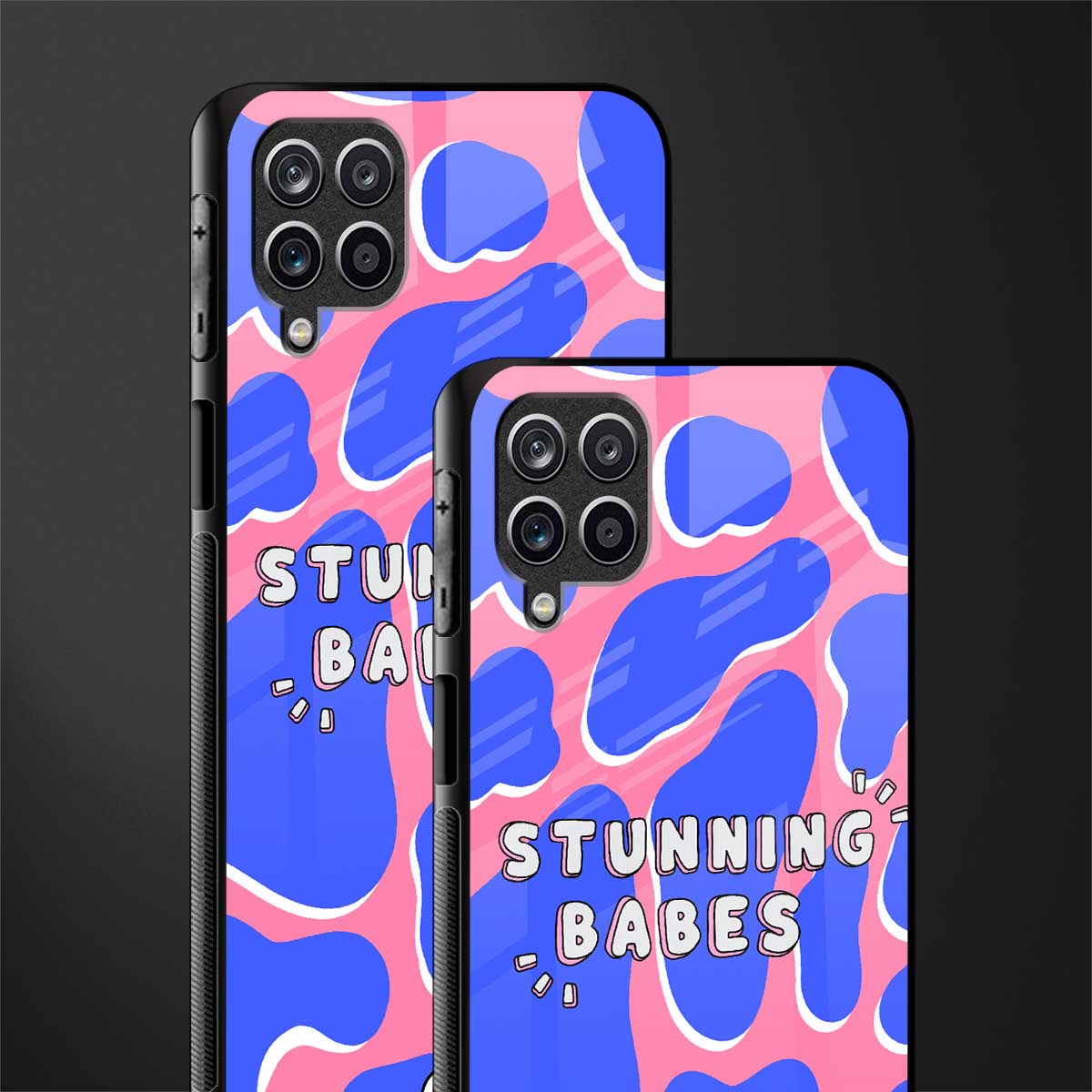 stunning babes glass case for samsung galaxy a12 image-2