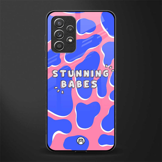 stunning babes glass case for samsung galaxy a72 image