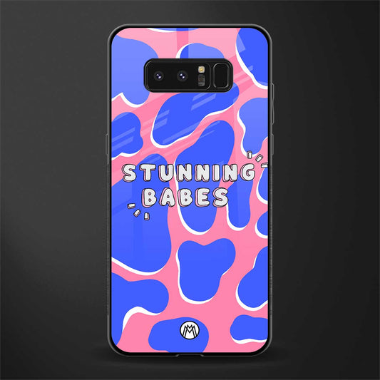 stunning babes glass case for samsung galaxy note 8 image