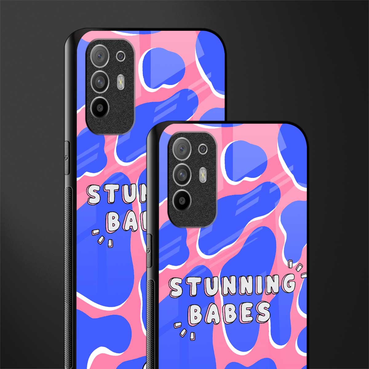 stunning babes glass case for oppo f19 pro plus image-2