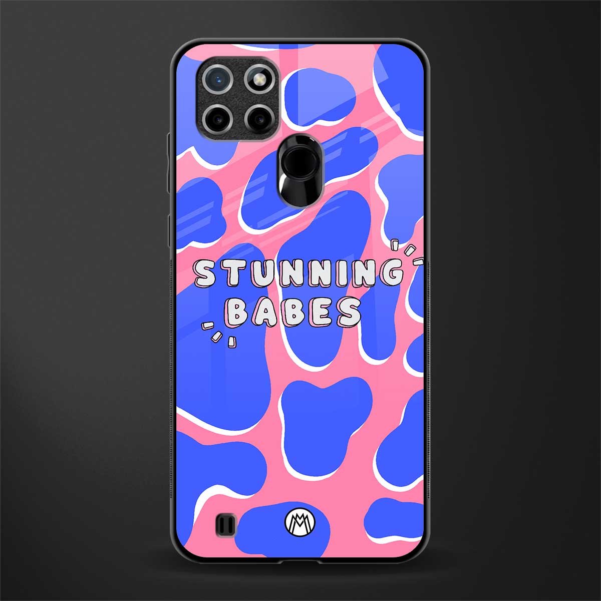 stunning babes glass case for realme c21 image