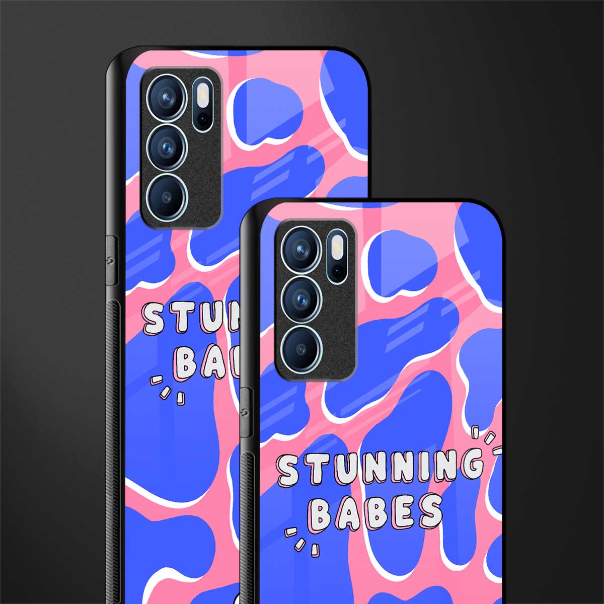 stunning babes glass case for oppo reno6 pro 5g image-2