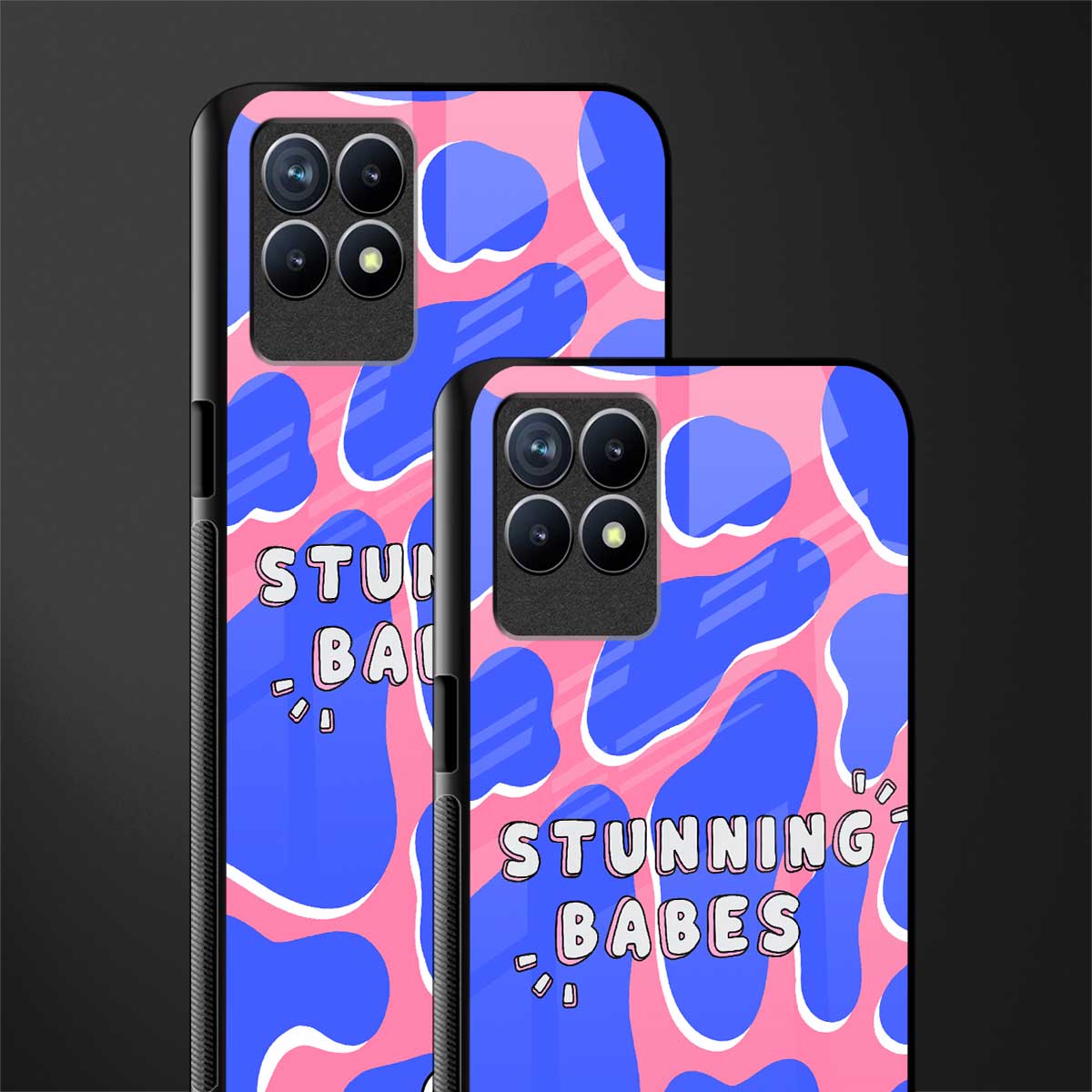 stunning babes glass case for realme 8i image-2