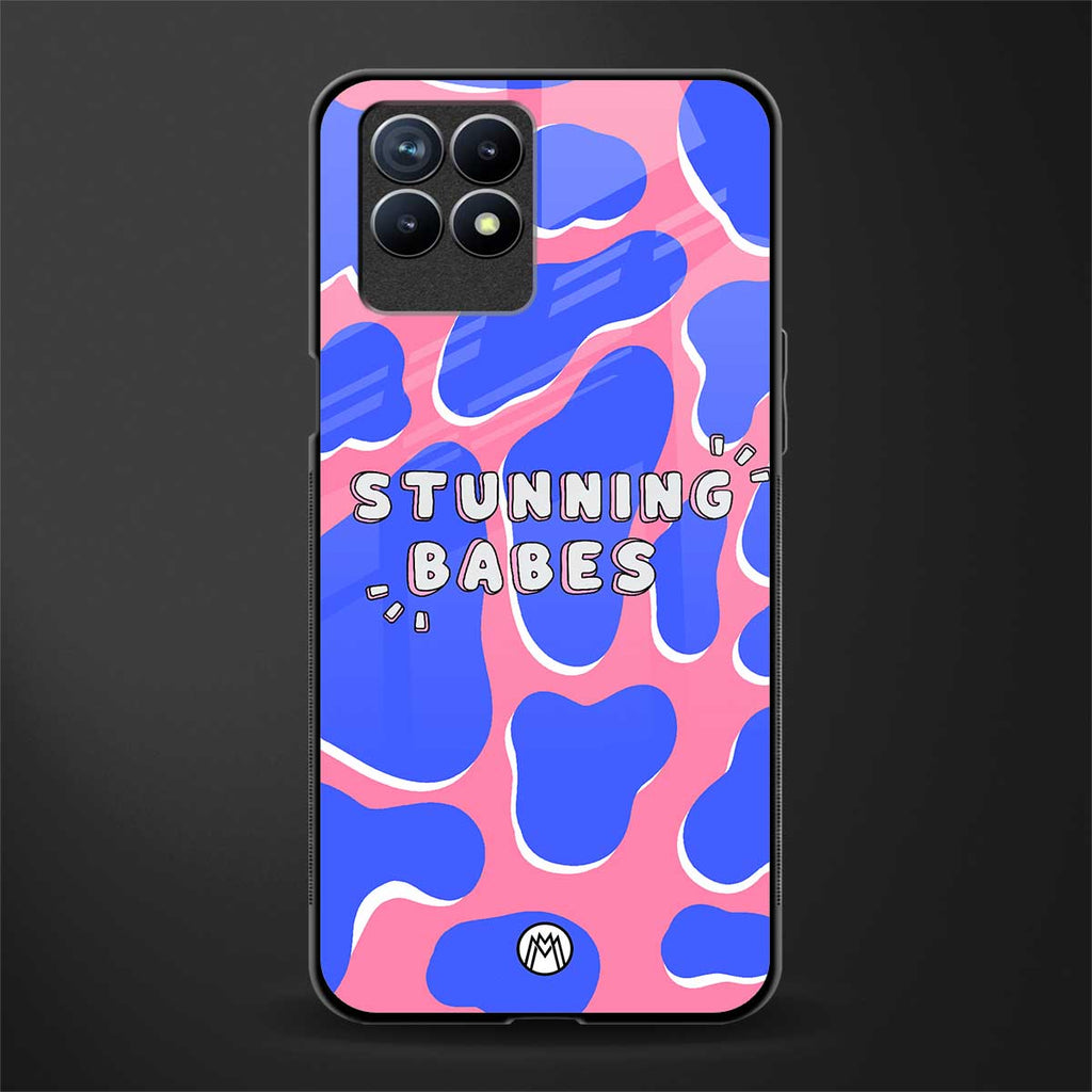 stunning babes glass case for realme 8i image