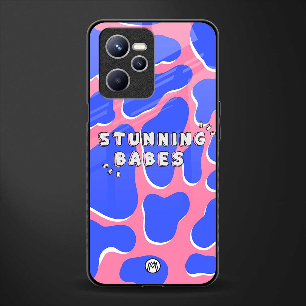 stunning babes glass case for realme c35 image