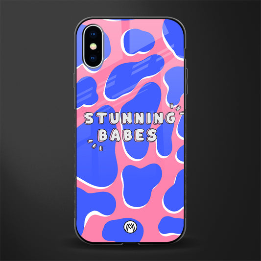 stunning babes glass case for iphone xs image
