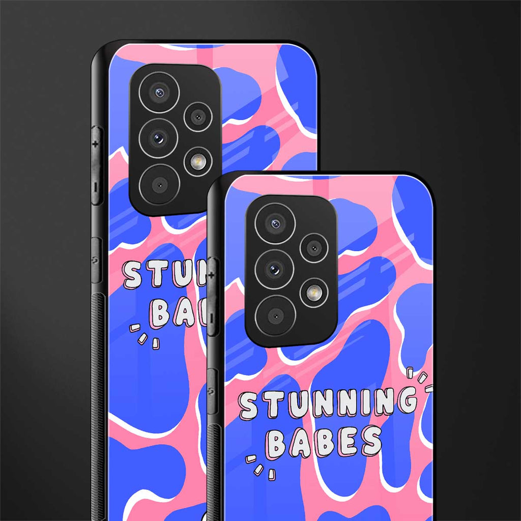 stunning babes back phone cover | glass case for samsung galaxy a73 5g