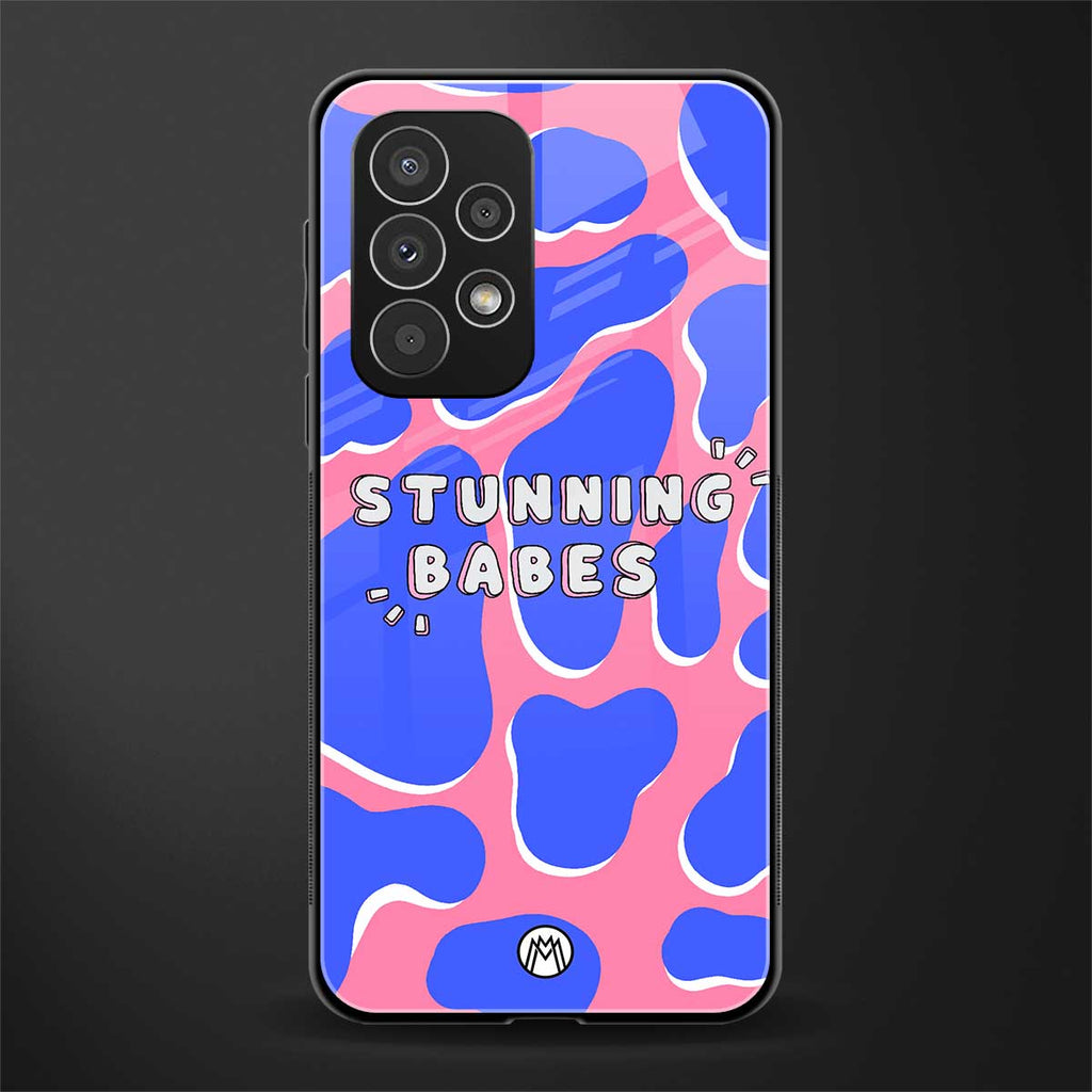stunning babes back phone cover | glass case for samsung galaxy a73 5g