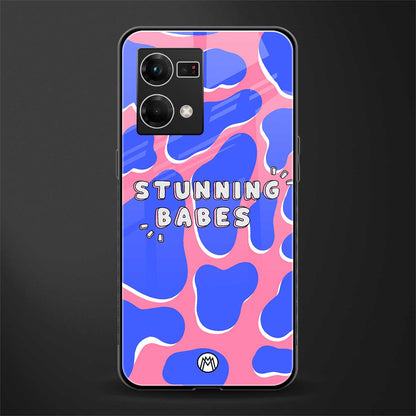 stunning babes back phone cover | glass case for oppo f21 pro 4g