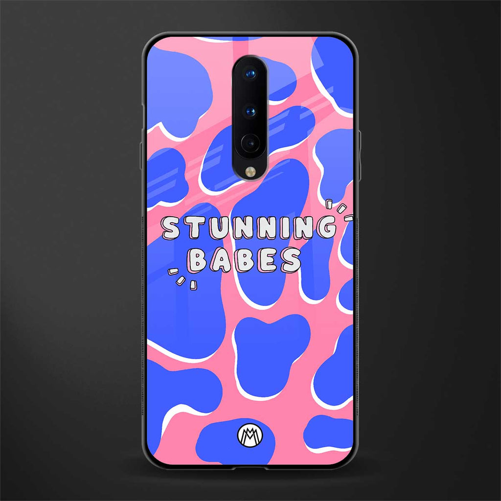 stunning babes glass case for oneplus 8 image