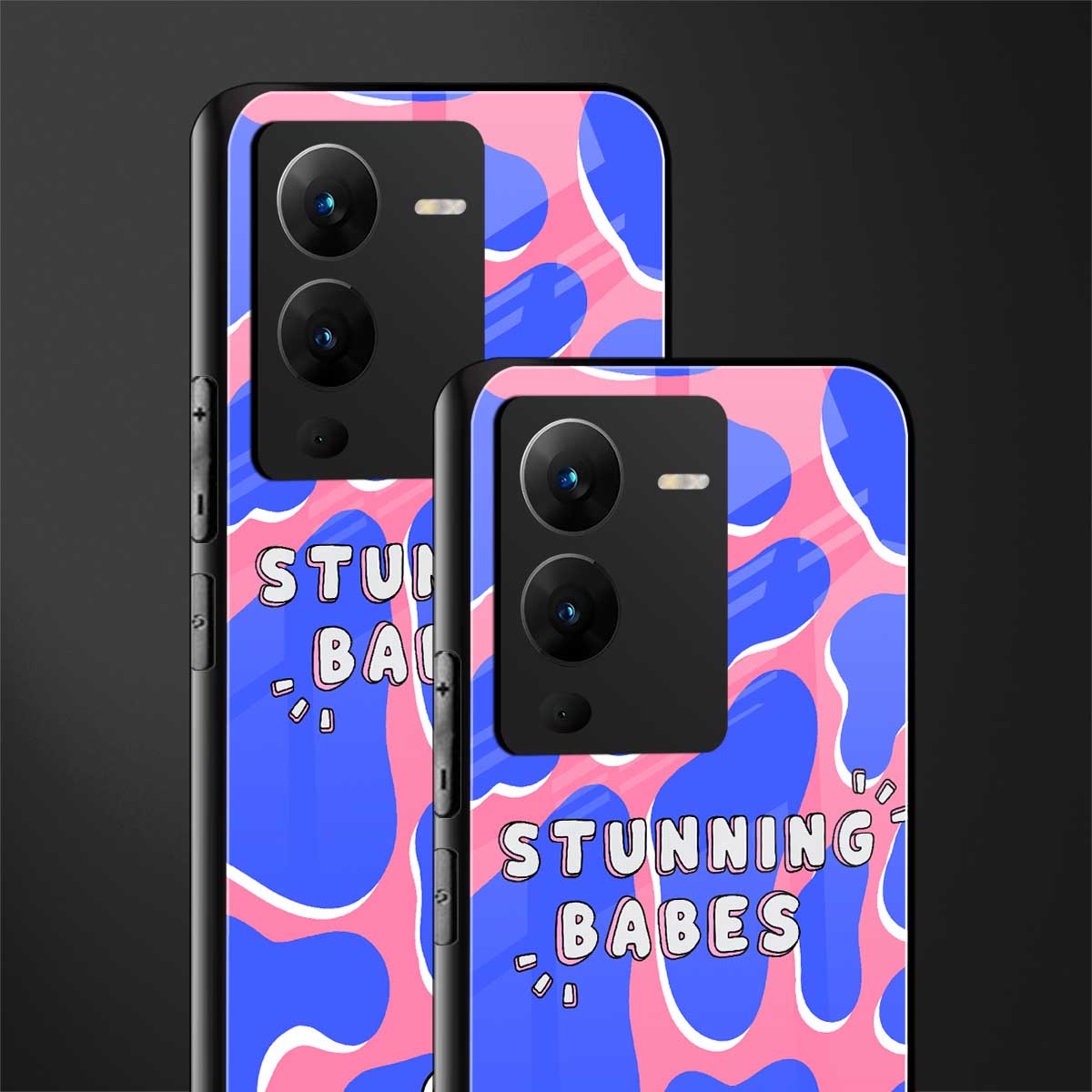stunning babes back phone cover | glass case for vivo v25 pro 5g