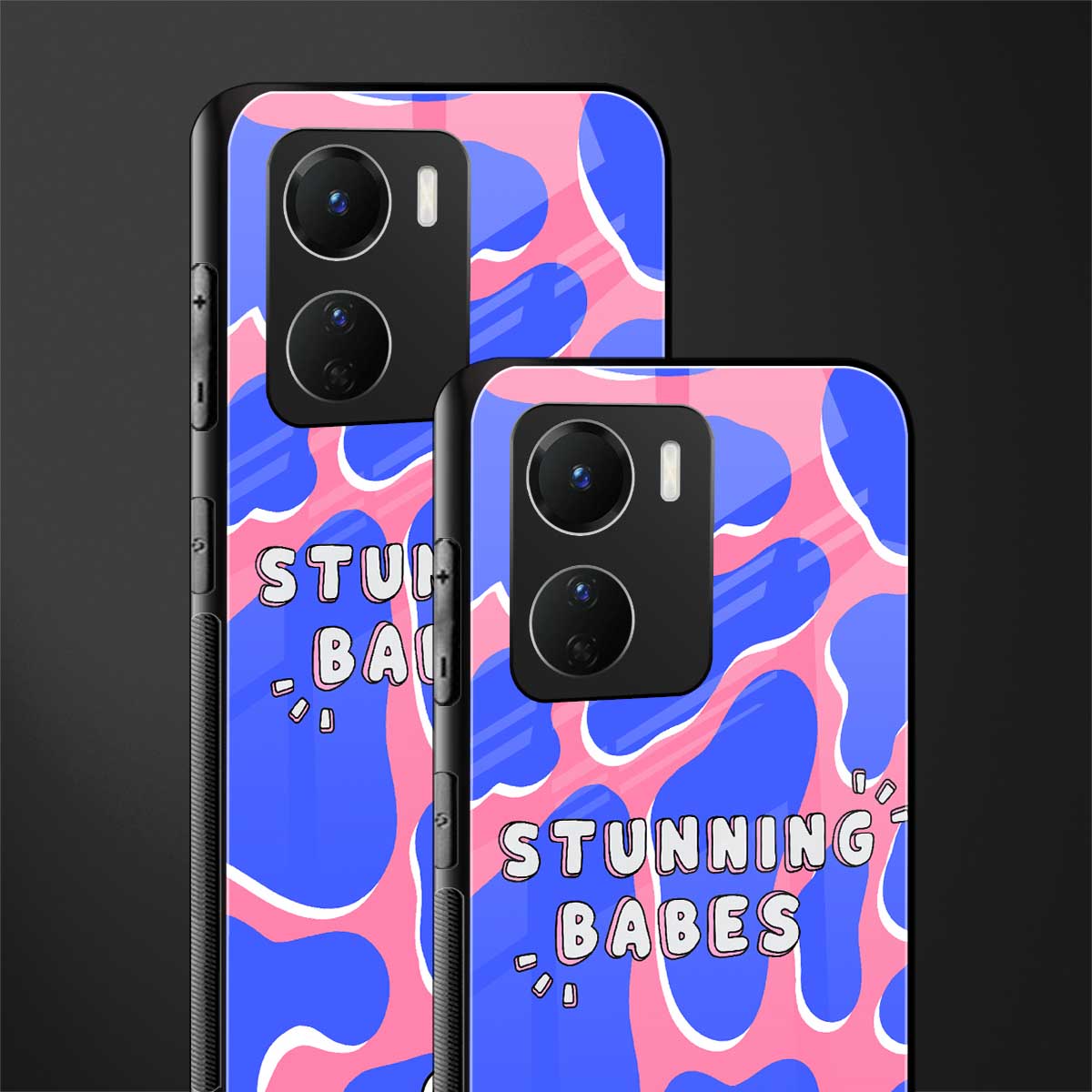 stunning babes back phone cover | glass case for vivo y16