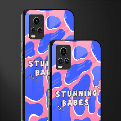 stunning babes back phone cover | glass case for vivo v21e 4g