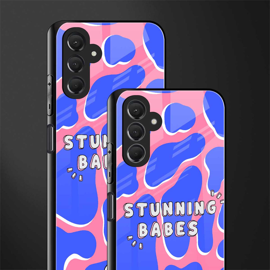 stunning babes back phone cover | glass case for samsun galaxy a24 4g