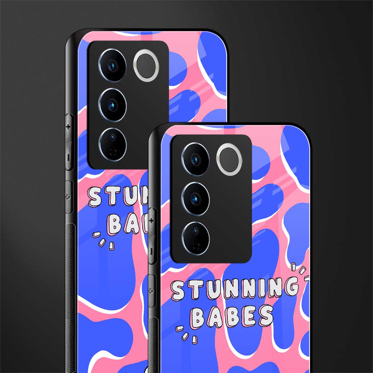 stunning babes back phone cover | glass case for vivo v27 pro 5g