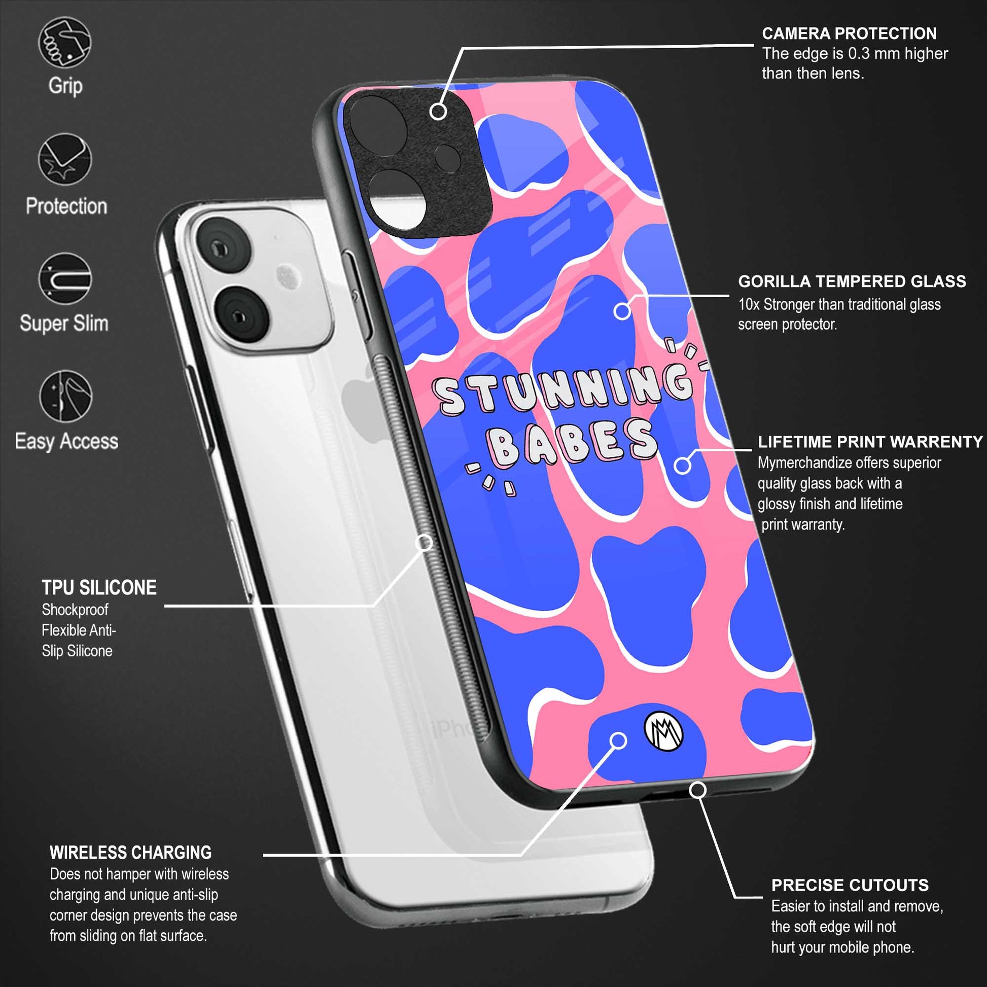 stunning babes glass case for redmi note 7 pro image-4