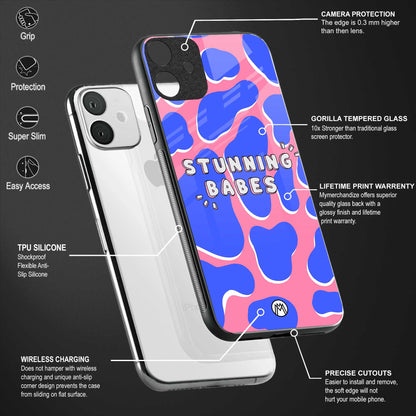 stunning babes back phone cover | glass case for vivo v25-5g