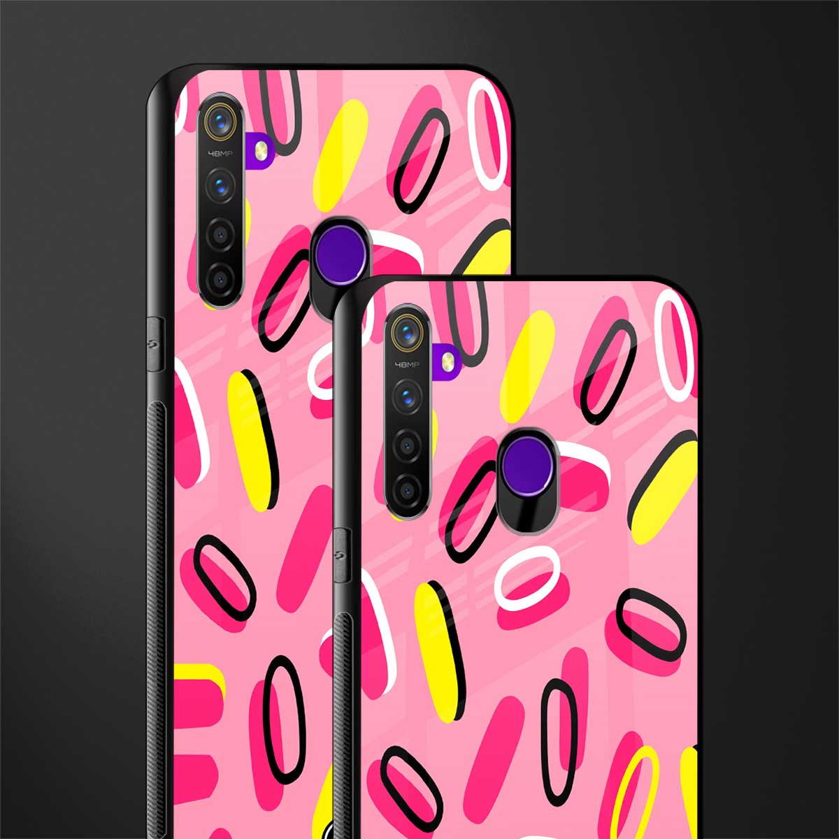 suger coating glass case for realme 5 pro image-2