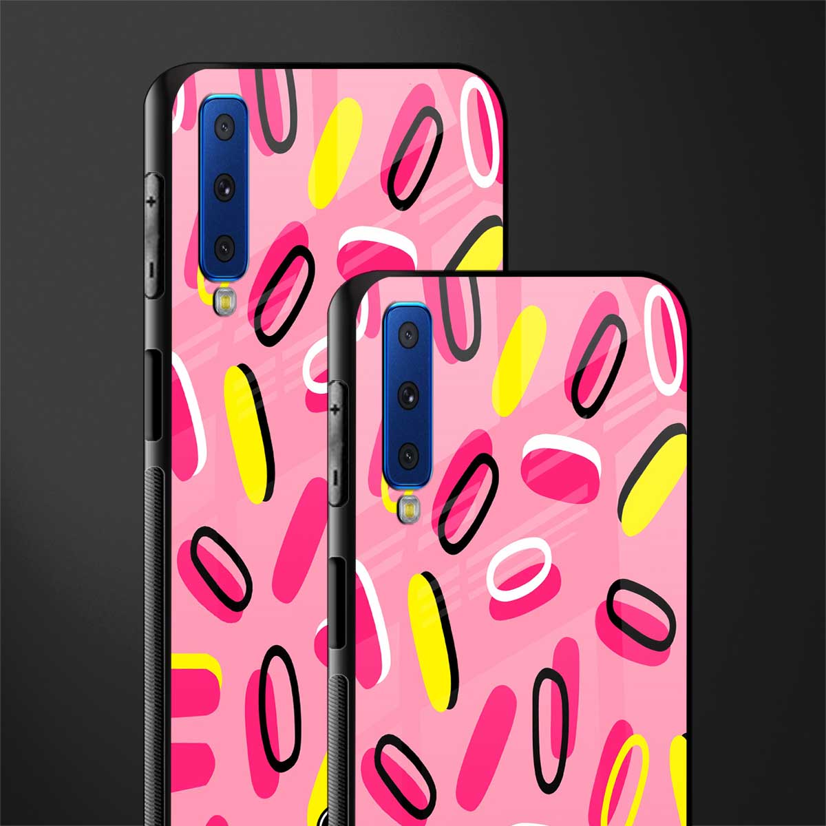 suger coating glass case for samsung galaxy a7 2018 image-2